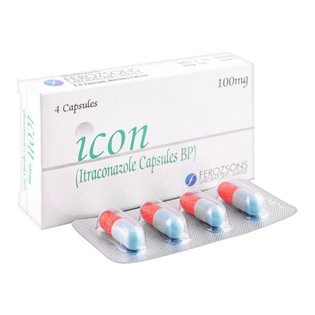 Ferozsons Laboratories Icon Capsule, 100mg, 4-Pack - Main Image