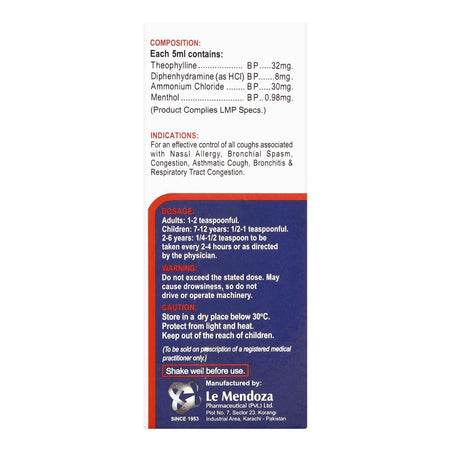 Le Mendoza Pharmaceutical Siroline Syrup, 120ml - Image 2