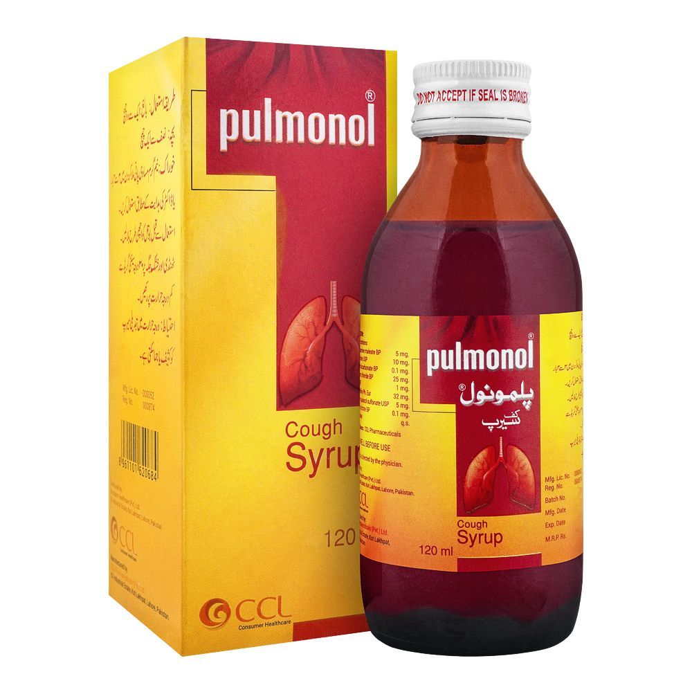 CCL Pharmaceuticals Pulmonol Cough Syrup, 120ml - Main Image