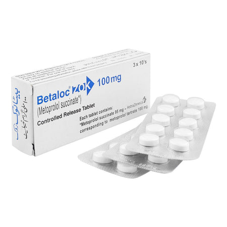 Barrett Hodgson Betaloc Zok Tablet, 100mg, 30-Pack - Main Image