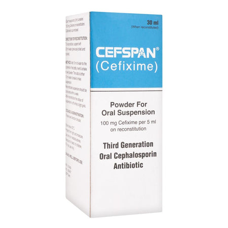 Barrett Hodgson Cefspan Syrup, 100mg/5ml, 30ml - Main Image