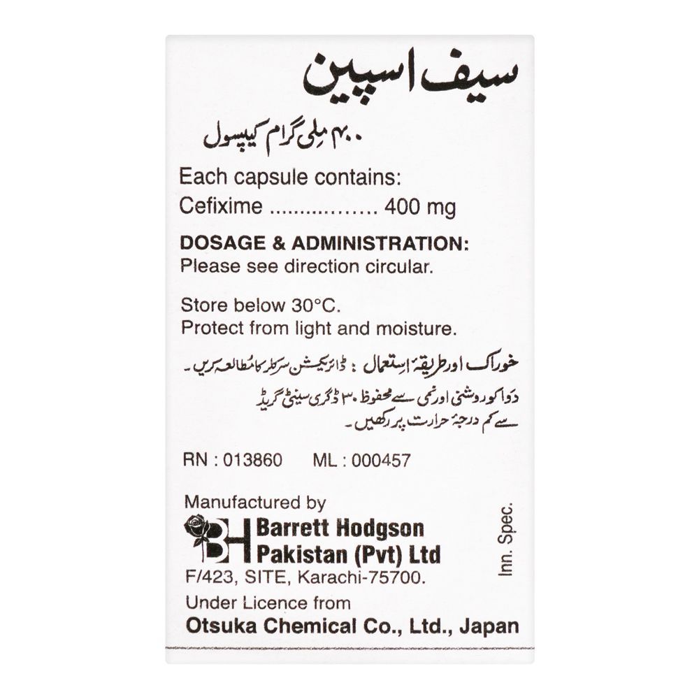 Barrett Hodgson Cefspan Capsule, 5-Pack, 400mg - Image 2