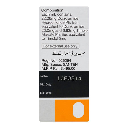 Santen Pharmaceutical Cosopt Drops, 5ml - Image 2
