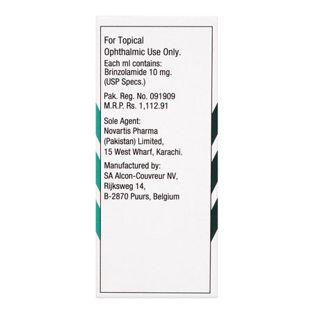 Novartis Pharmaceuticals Azopt Ophthalmic Solution Eye Drops, 5ml - Image 2