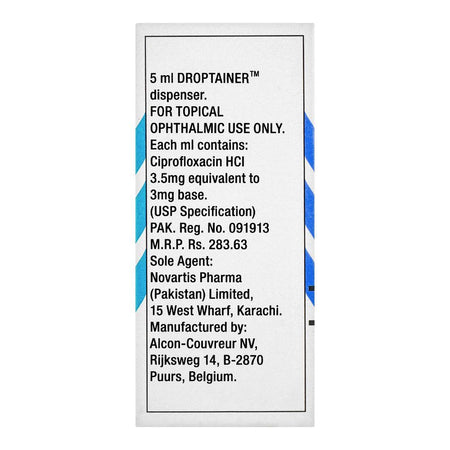 Novartis Pharmaceuticals Ciloxan Ophthalmic Solution, 5ml - Image 3