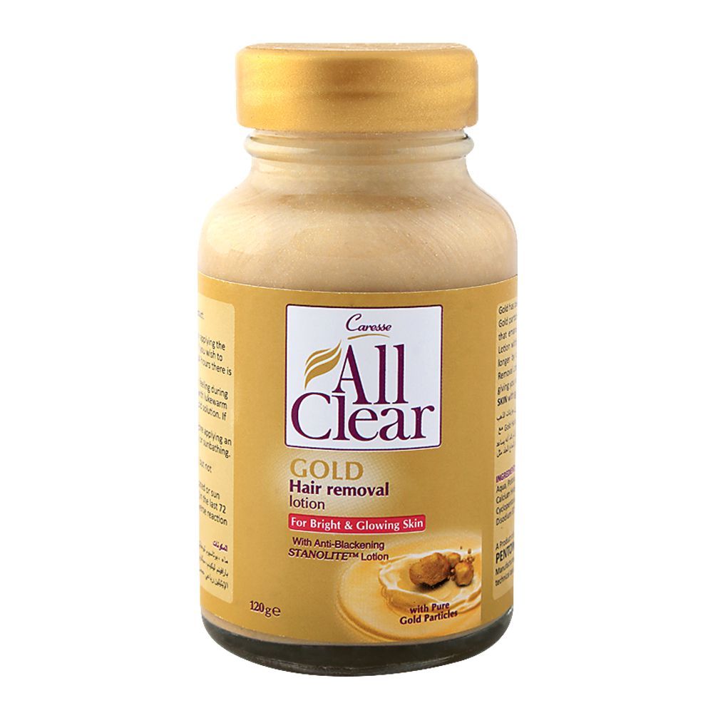 Caresse All Clear Gold Hair Removal Lotion 120g - Main Image