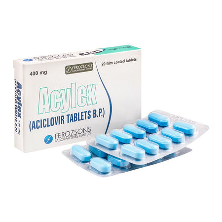 Ferozsons Laboratories Acylex Tablet, 400mg, 20-Pack - Main Image