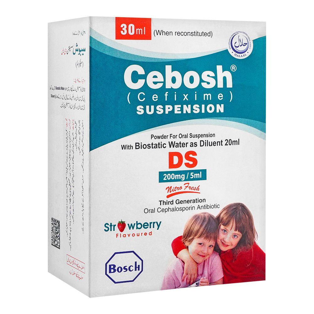 Bosch Pharmaceuticals Cebosh DS Suspension, 200mg/5ml, 30ml - Main Image