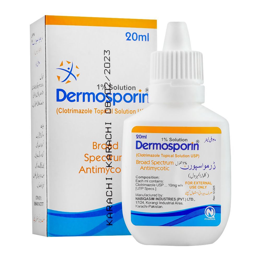 NabiQasim Dermosporin Solution, 20ml - Main Image
