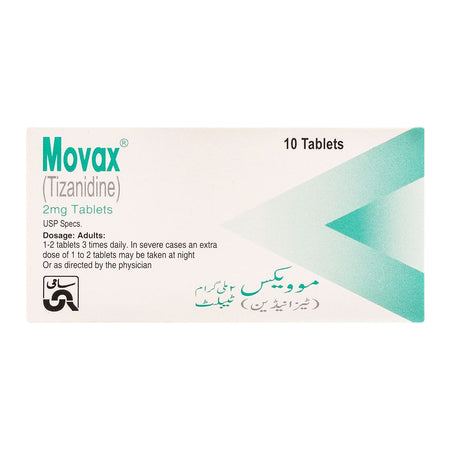 Sami Pharmaceuticals Movax Tablet, 2mg, 10-Pack - Main Image