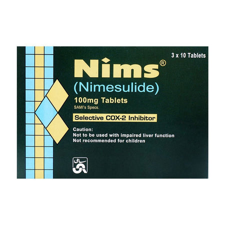 Sami Pharmaceuticals Nims Tablet, 100mg, 1-Strip - Image 2