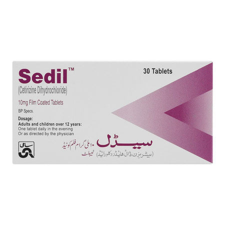 Sami Pharmaceuticals Sedil Tablet, 10mg, 30-Pack - Image 2