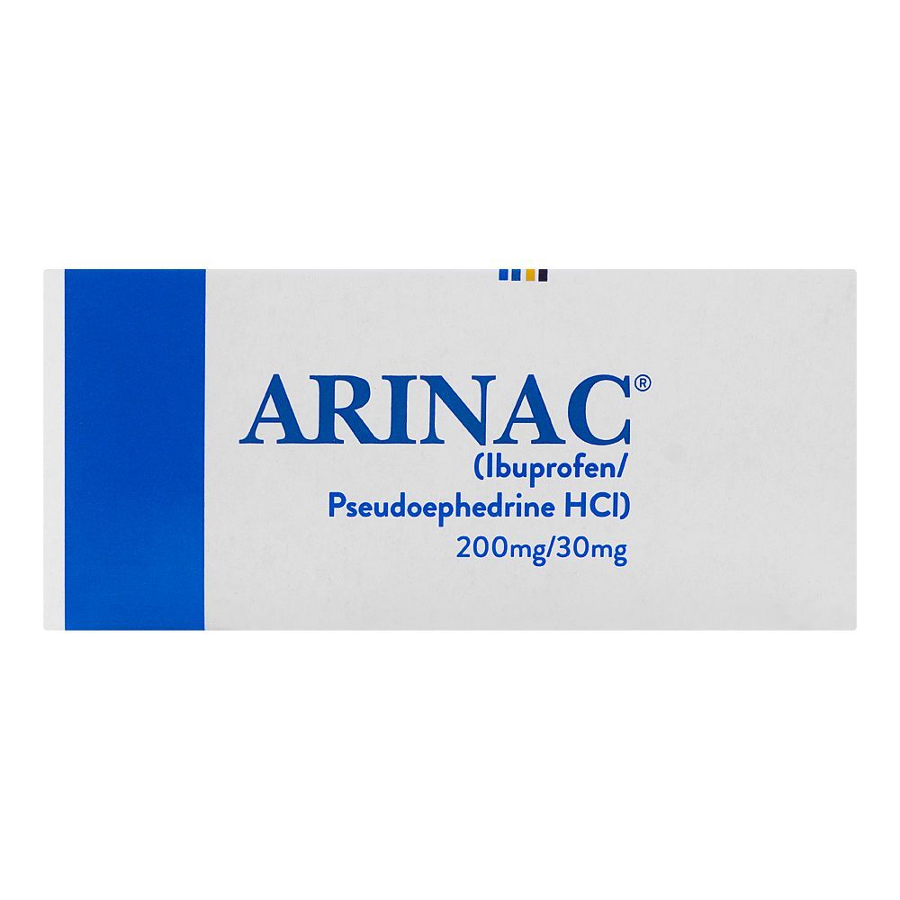 Abbott Arinac Tablet, 200mg/30mg, 1-Strip - Image 2