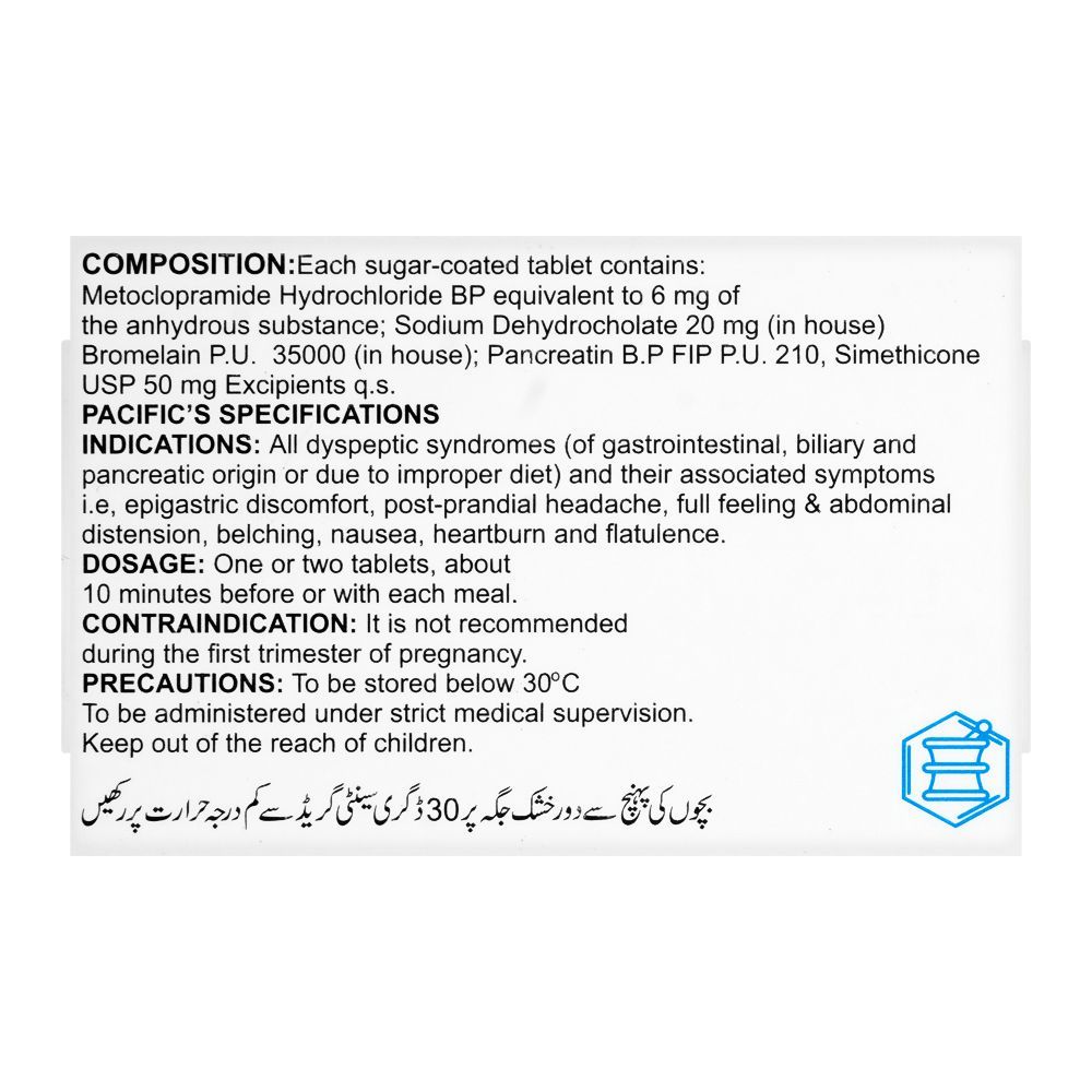 Pacific Pharmaceuticals Plasenzym Tablet, 30-Pack - Image 3