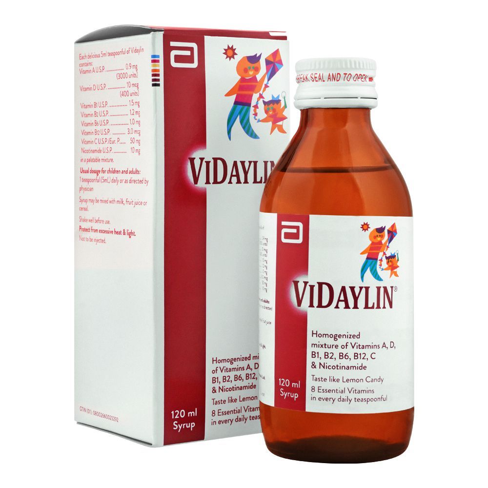 Abbott ViDaylin Syrup, 120ml - Main Image