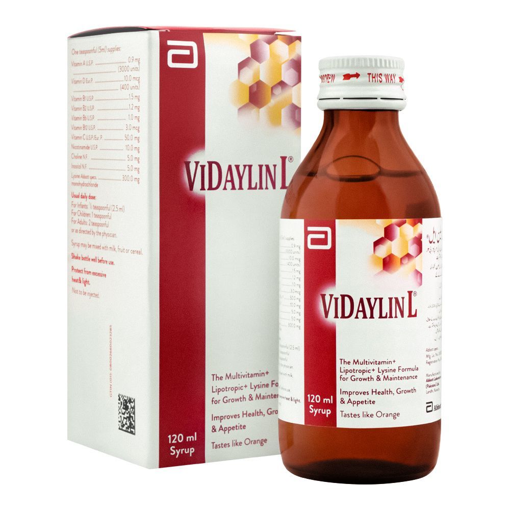Buy Abbott ViDaylin L Syrup, 120ml Online in Pakistan – Shopaholic.pk