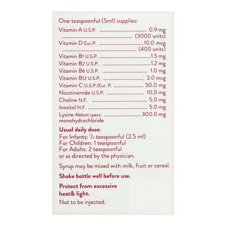 Abbott ViDaylin L Syrup, 120ml - Image 3