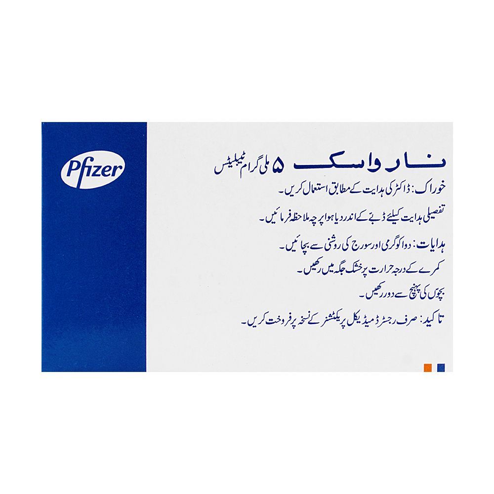 Pfizer Norvasc Tablet, 5mg, 1-Strip - Image 2