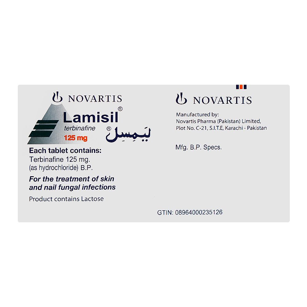 Novartis Pharmaceuticals Lamisil Tablet, 125mg, 10-Pack - Image 2