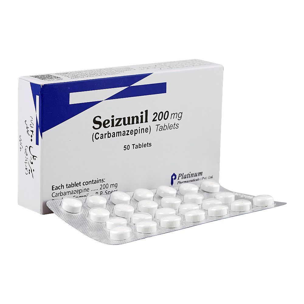 Platinum Pharmaceuticals Seizunil Tablet, 200mg, 50-Pack - Main Image