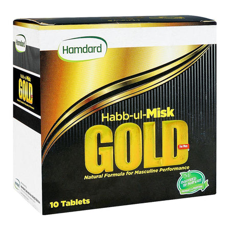 Hamdard Habb-Ul-Misk Gold Tablets, 10-Pack - Main Image