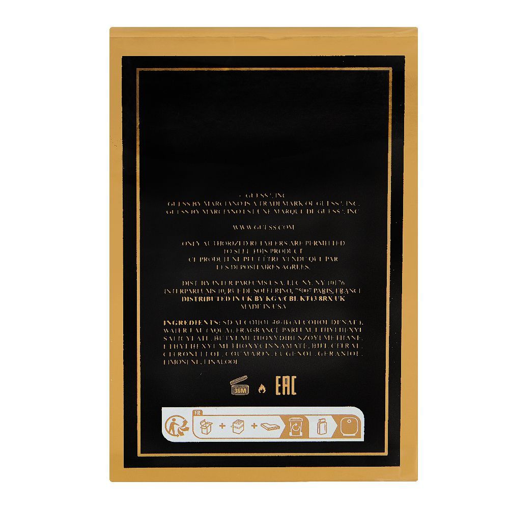 Guess By Marciano Perfume, Eau de Toilette, For Men, 100ml - Image 4