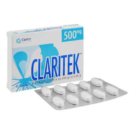 Getz Pharma Claritek Tablet, 500mg, 10-Pack - Main Image