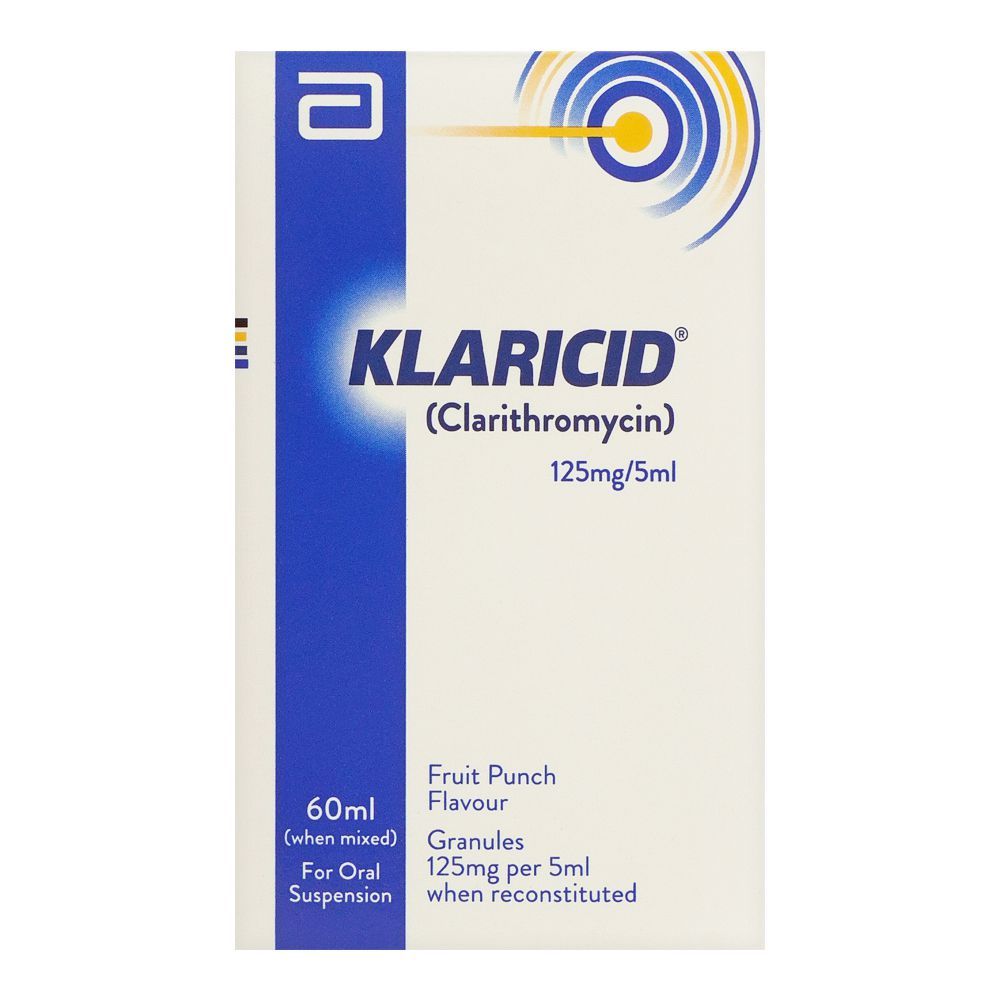 Abbott Klaricid Oral Suspension, 125mg/60ml - Image 2