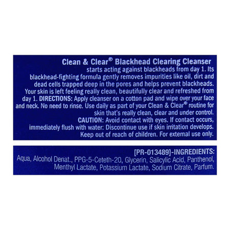 Clean & Clear Blackhead Clearing Cleanser, Oil Free, 200ml - Image 4