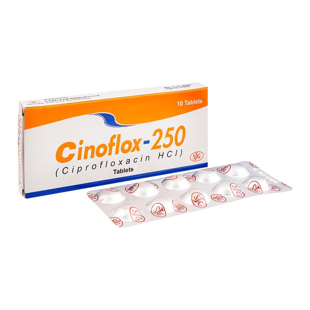 S.J. & G. Cinoflox Tablet, 250mg, 10-Pack - Main Image