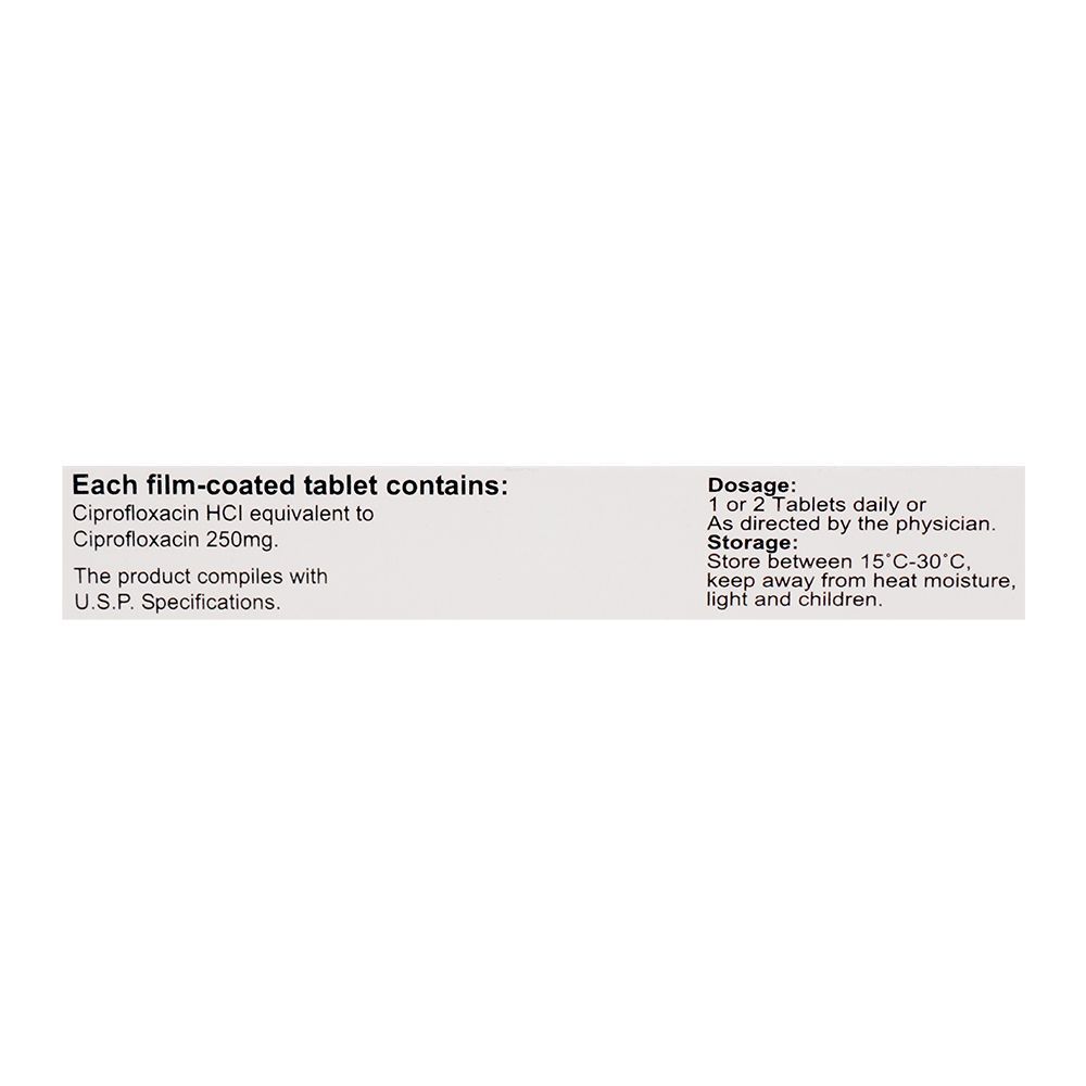 S.J. & G. Cinoflox Tablet, 250mg, 10-Pack - Image 3