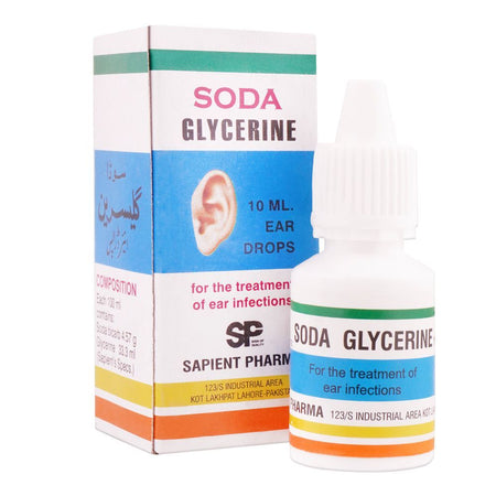 Sapient Pharma Soda Glycerine Ear Drops, 10ml - Main Image