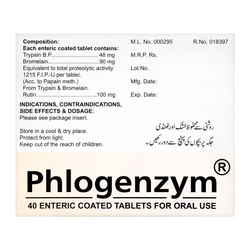Pacific Pharmaceuticals Phlogenzym Tablet, 40-Pack - Image 2