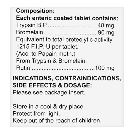Pacific Pharmaceuticals Phlogenzym Tablet, 40-Pack - Image 3