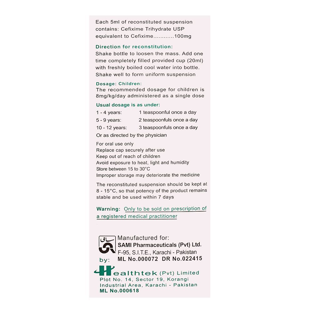 Sami Pharmaceuticals Caricef Suspension, 30ml - Image 6