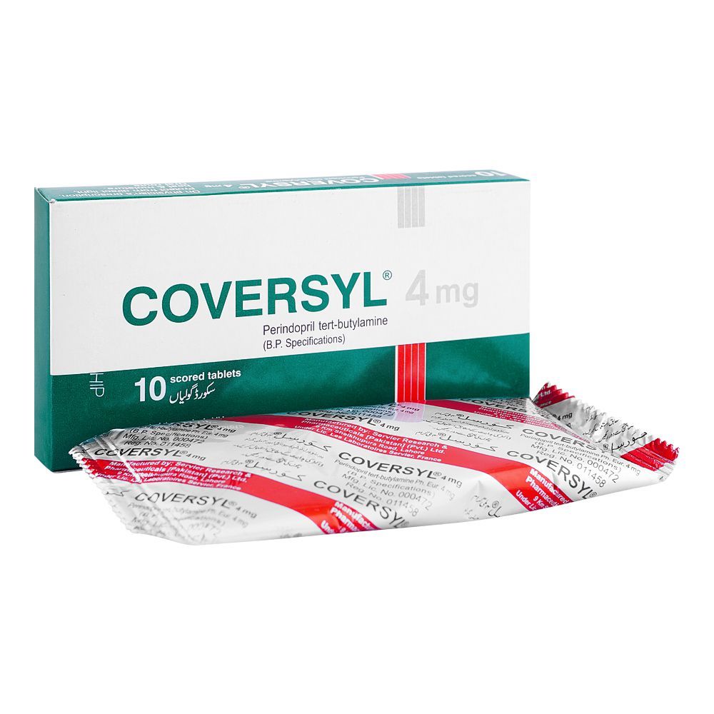 Servier Pharmaceuticals Coversyl Tablet, 4mg, 10-Pack - Main Image
