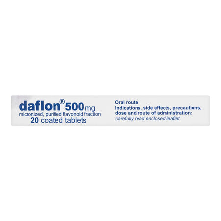 Servier Pharmaceuticals Daflon Tablet, 500mg, 20-Pack - Image 3