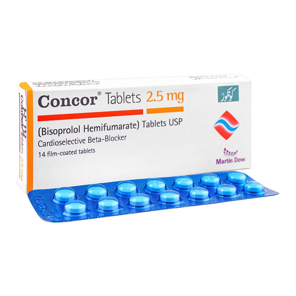 Martin Dow Concor Tablet, 2.5mg, 14-Pack - Main Image