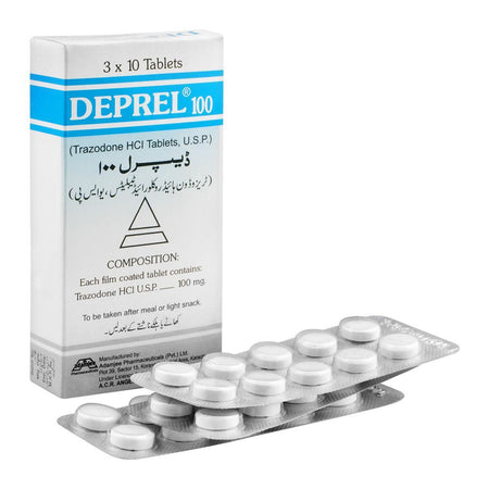 Adamjee Pharmaceuticals Deprel 100 Tablet, 30-Pack - Main Image