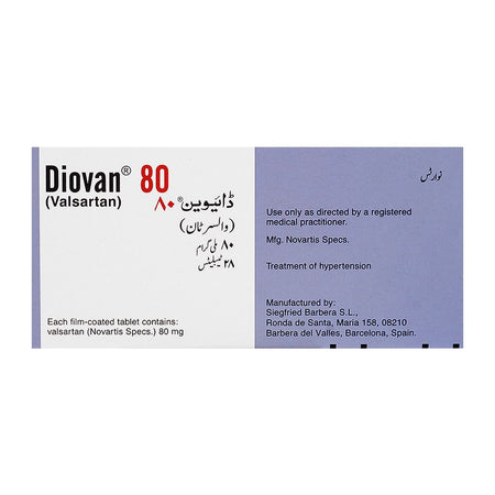 Novartis Pharmaceuticals Diovan Tablet, 80mg, 1-Strip - Image 2