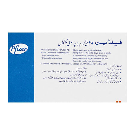 Pfizer Feldene Tablet, 20mg, 1-Strip - Image 2
