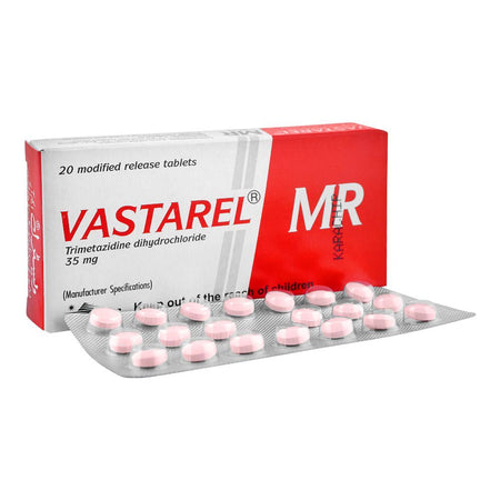 Servier Pharmaceuticals Vastarel MR Tablet, 35mg, 20-Pack - Main Image