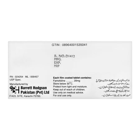 Barrett Hodgson Acicon Tablet, 20mg, 10-Pack - Image 2