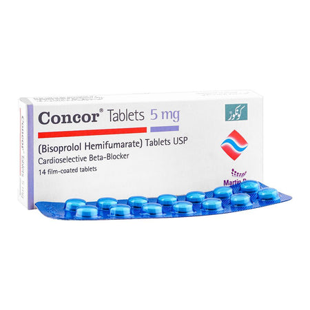 Martin Dow Concor Tablet, 5mg, 14-Pack - Main Image