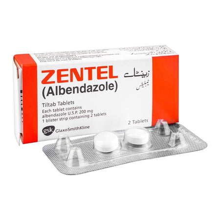 GSK Zentel Tablet, 200mg, 2-Pack - Main Image