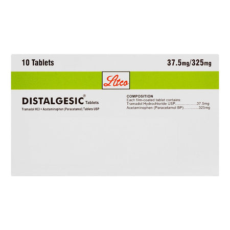 ATCO Laboratories Distalgesic Tablet, 37.5mg/325mg, 10-Pack - Image 2