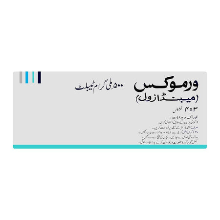 Vermox Tablets 500mg, Strip (4 Tablets) - Image 2