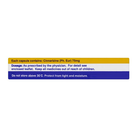 Aspin Pharma Stugeron Forte Capsule, 75mg, 12-Pack - Image 3