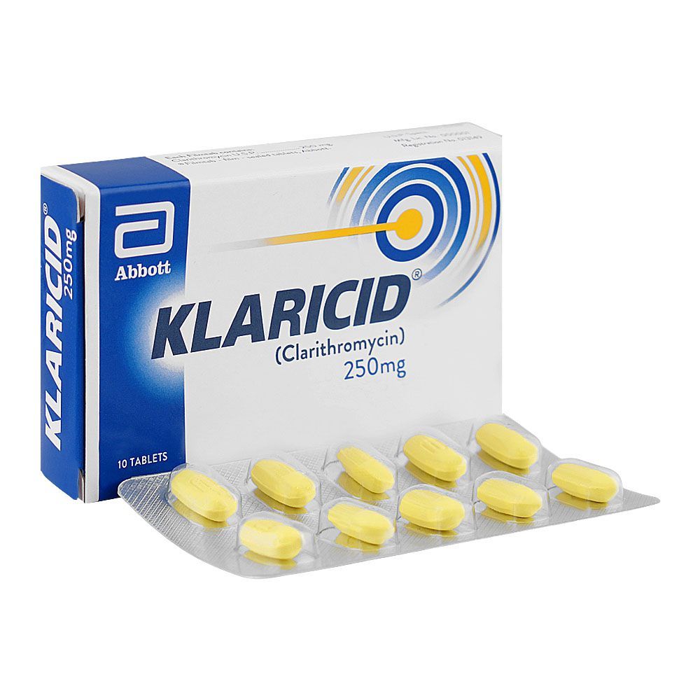 Klaricid 250mg, Strip (10 Tablets) - Image 2