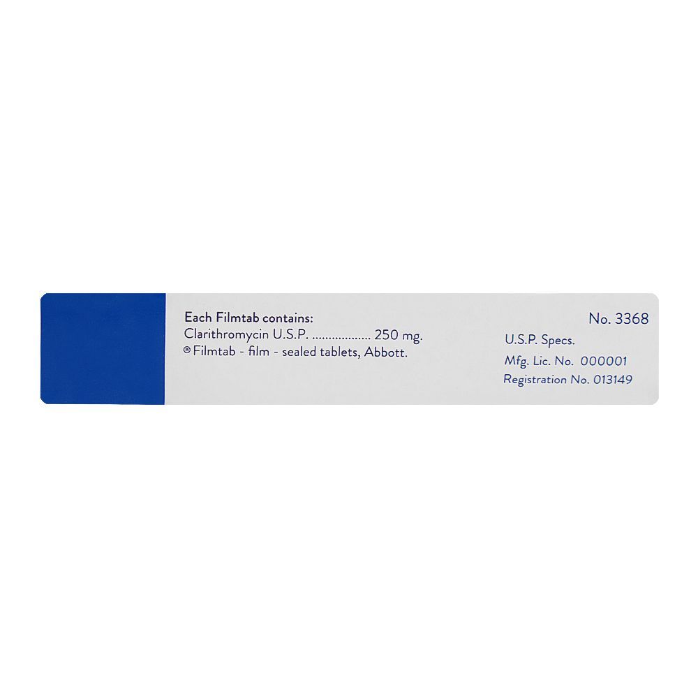 Klaricid 250mg, Strip (10 Tablets) - Image 4